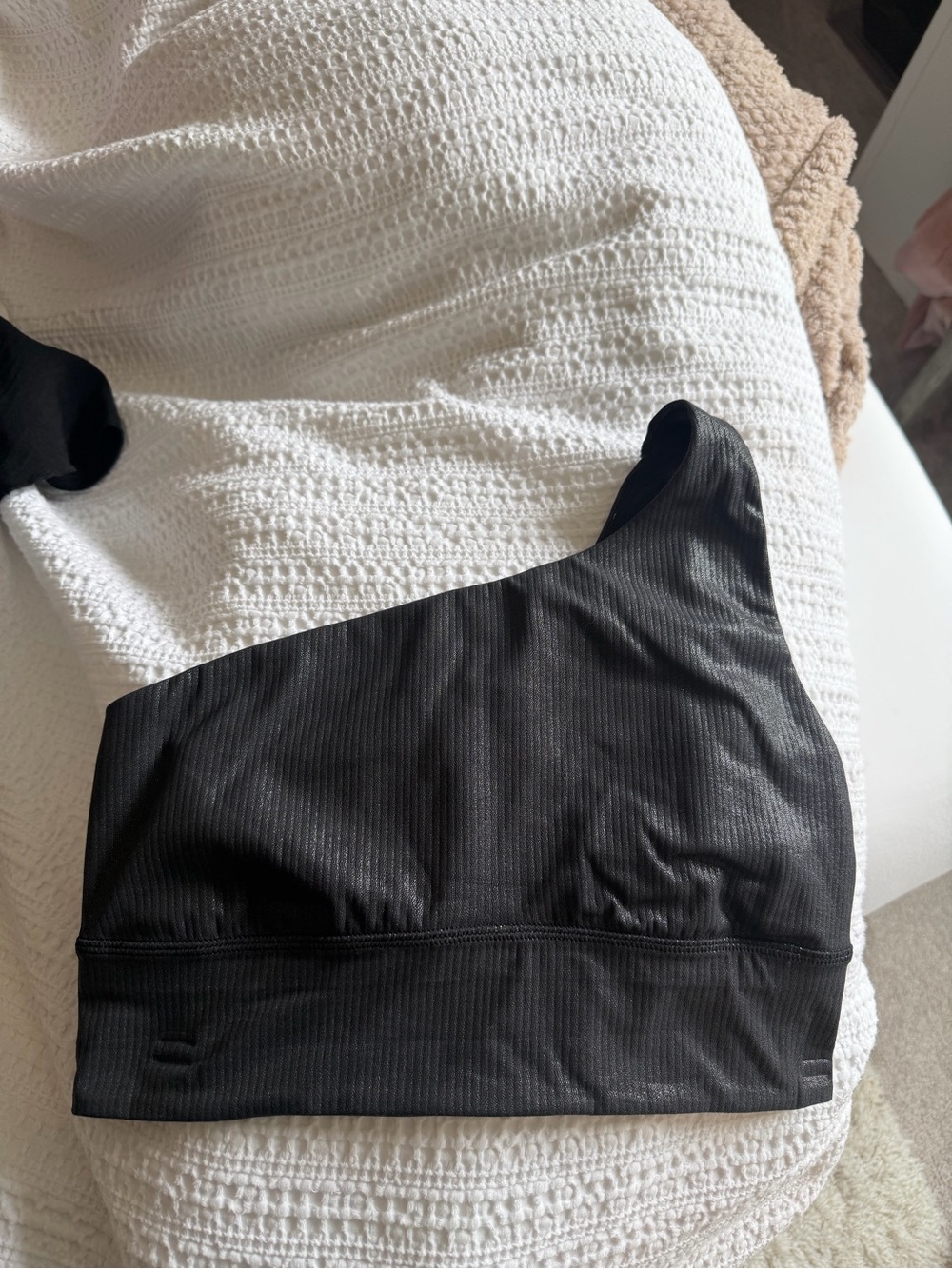 lululemon athletica Black Ribbed Kids Leggings